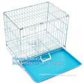 square tube dog cage aluminium folding tube dog cage foldable steel tube wire dog cage